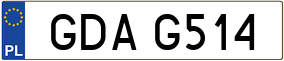 Trailer License Plate